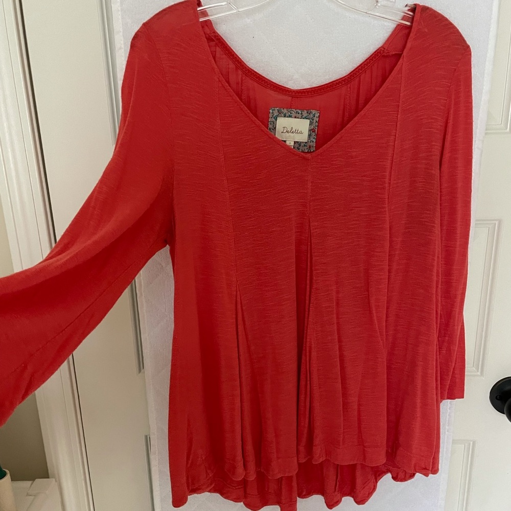 Anthropologie 3/4 sleeve top